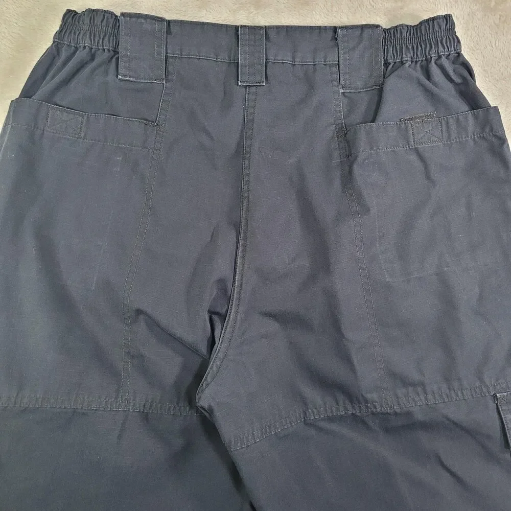 PROPPER Cargo Tactical Pants Mens 38x34 Blue Elastic Waist Pockets Workwear